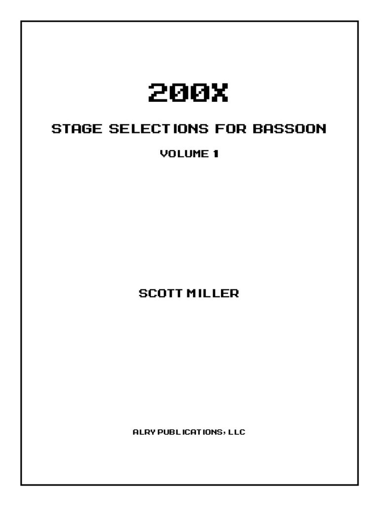 200X: Stage Selections for Bassoon Vol. 1