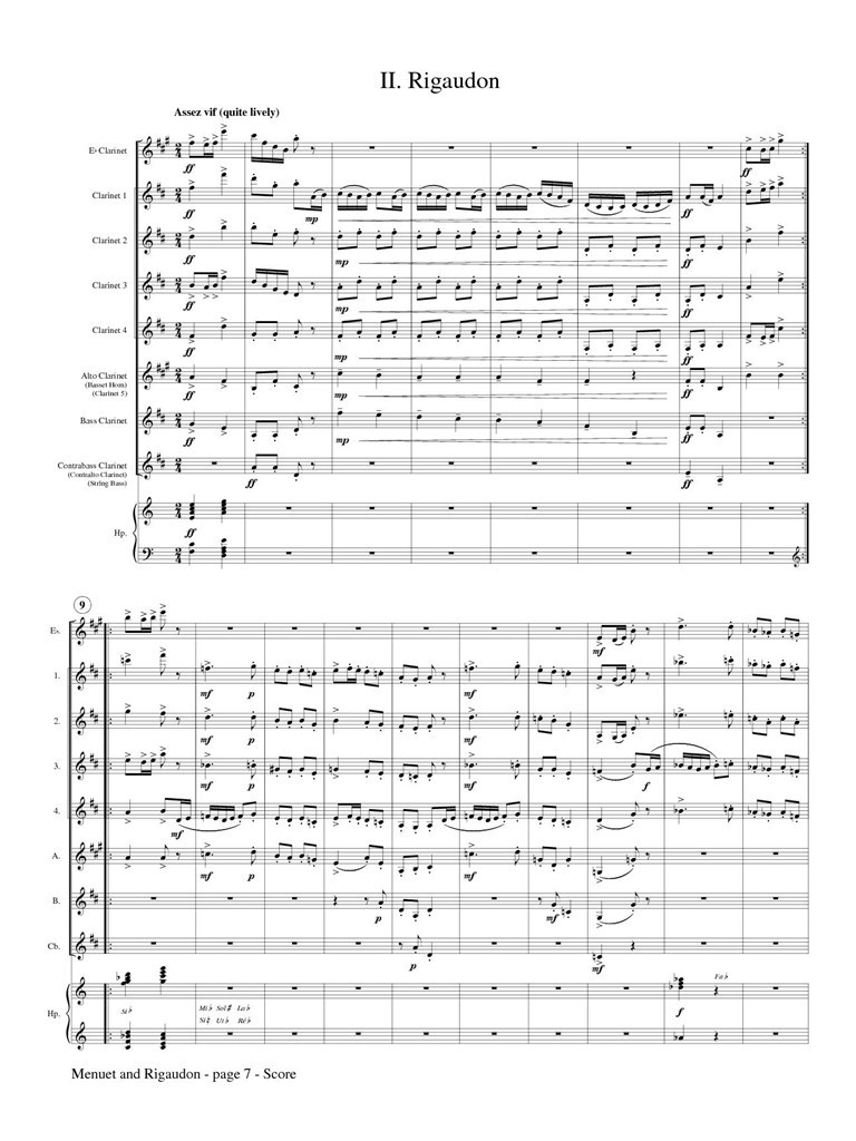 Menuet and Rigaudon From Le Tombeau De Couperin