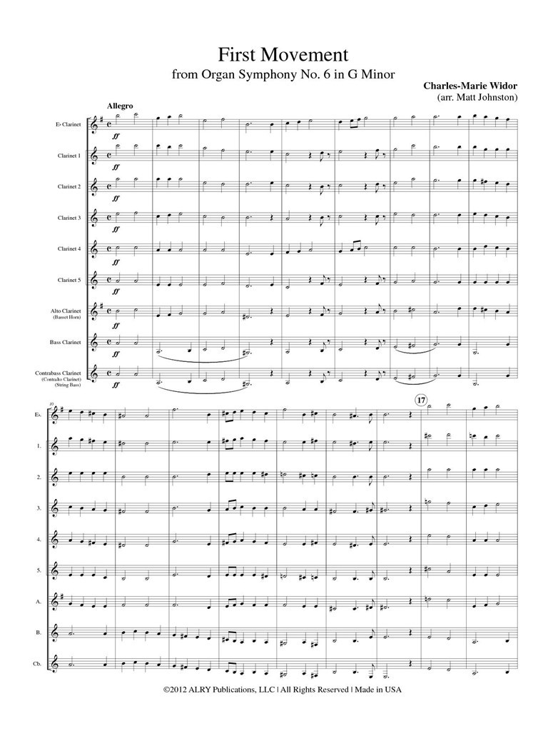 First Movement From Organ Symphony No. 6
