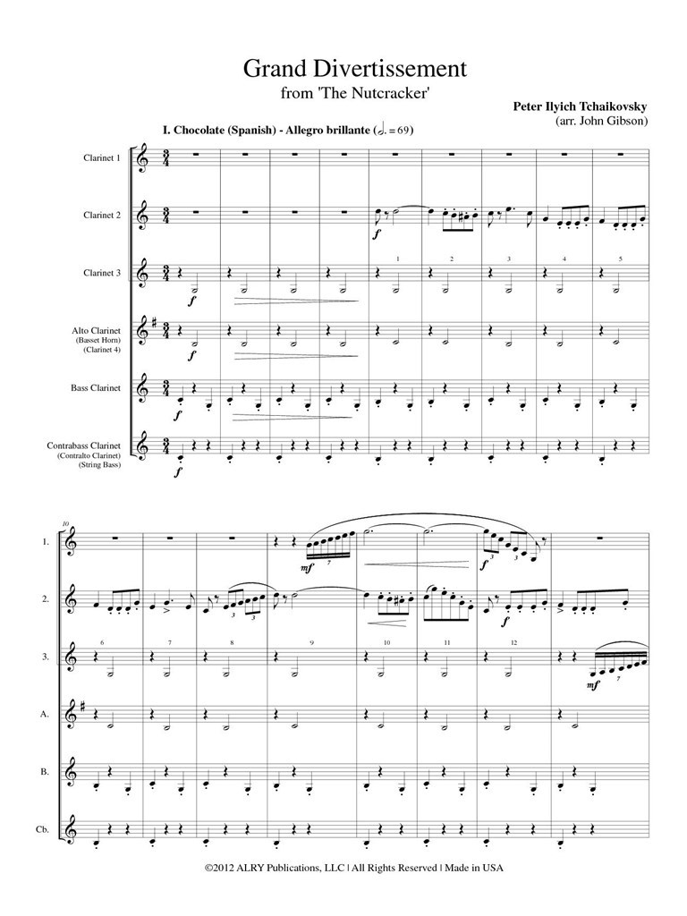 Grand Divertissement From The Nutcracker