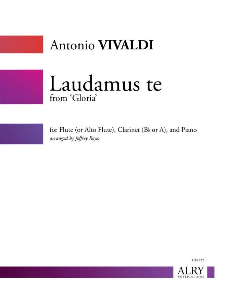 Laudamus Te for Flute, Clarinet and Piano