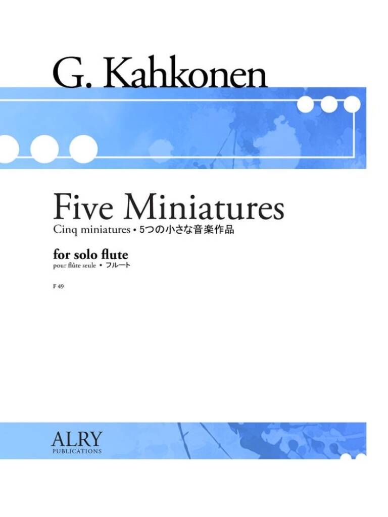Miniatures for Solo Flute