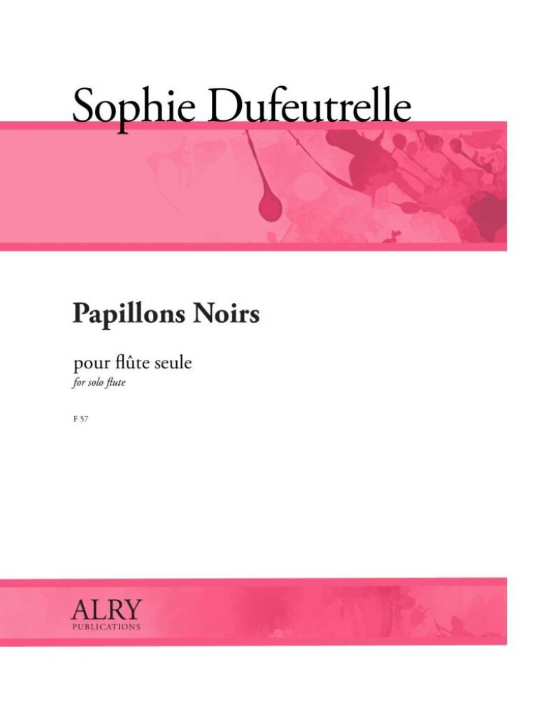 Papillons Noirs for Flute Solo