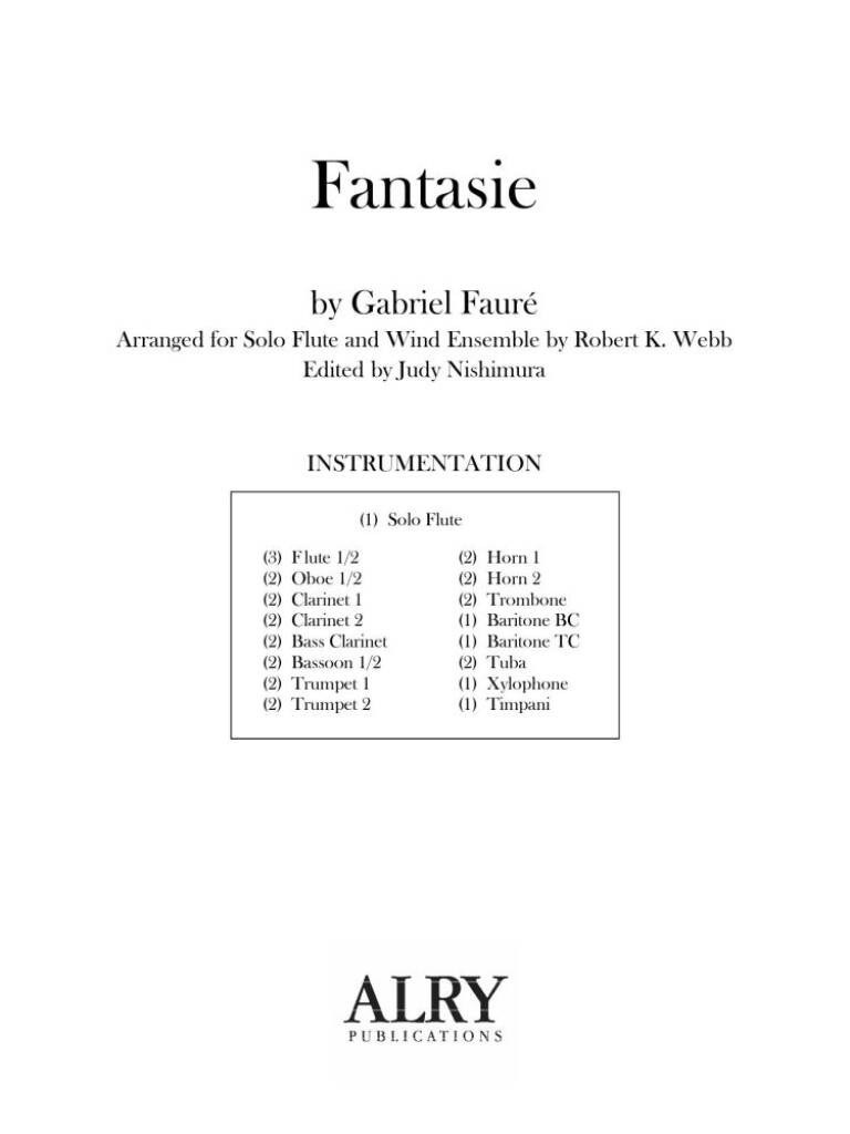 Fantasie for Flute and Wind Ensemble