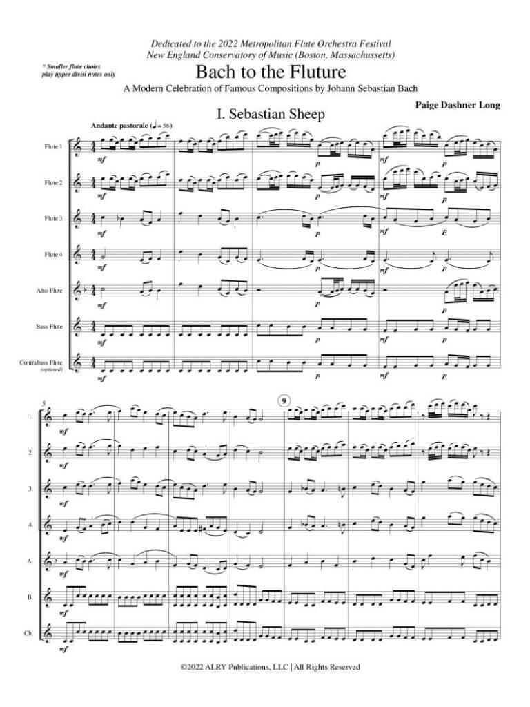 Bach to the Fluture for Flute Choir