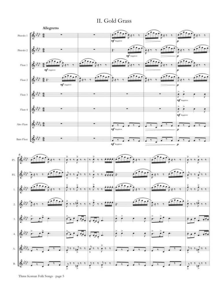 Three Korean Folk Songs