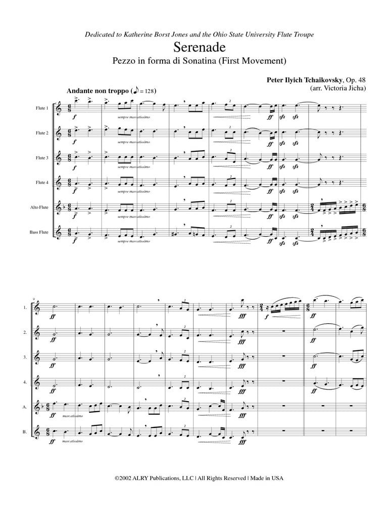 Serenade, Op. 48 - First Movement