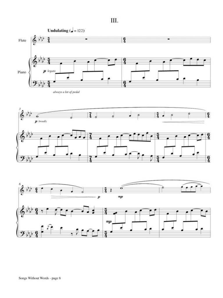 Three Songs Without Words