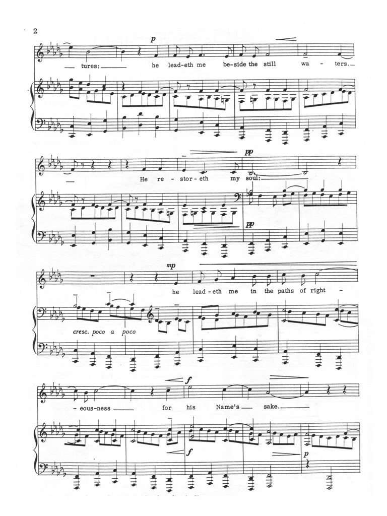 The Lord Is My Shepherd, Op. 34, No. 2