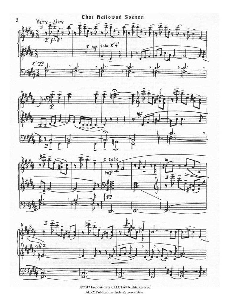 Of That Hallowed Season, Op. 57