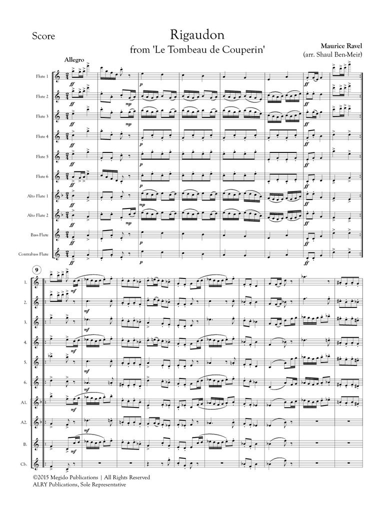 Rigaudon From Le Tombeau De Couperin