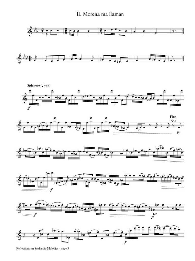 Reflections on Sephardic Melodies