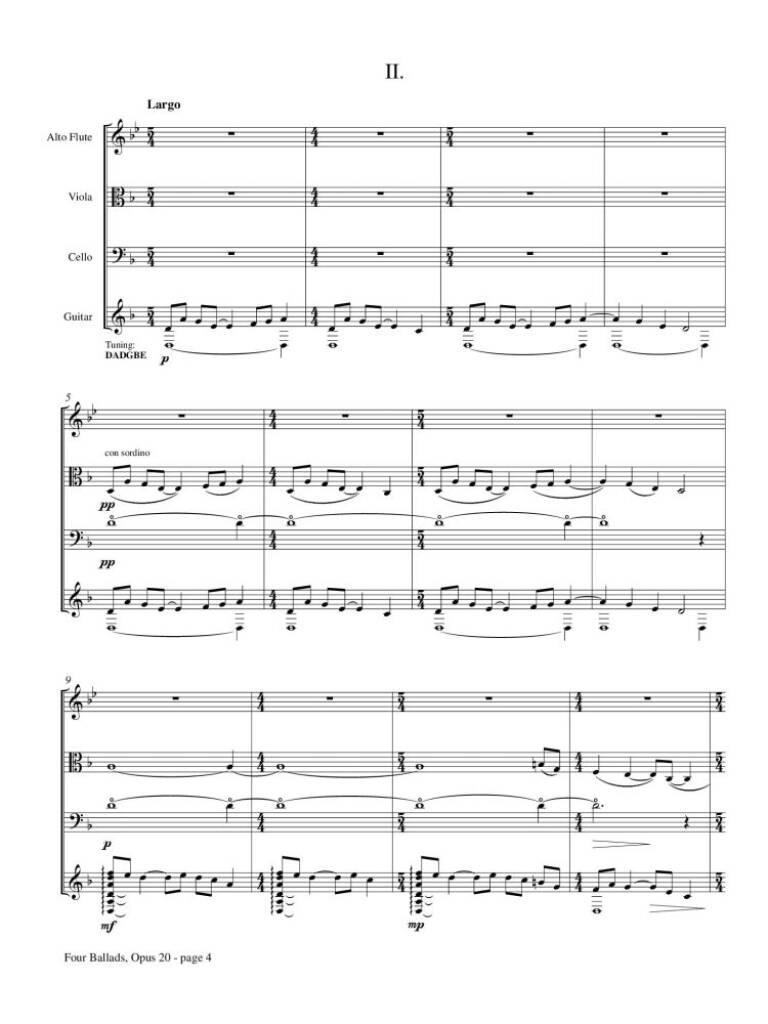 Four Ballads, Opus 20