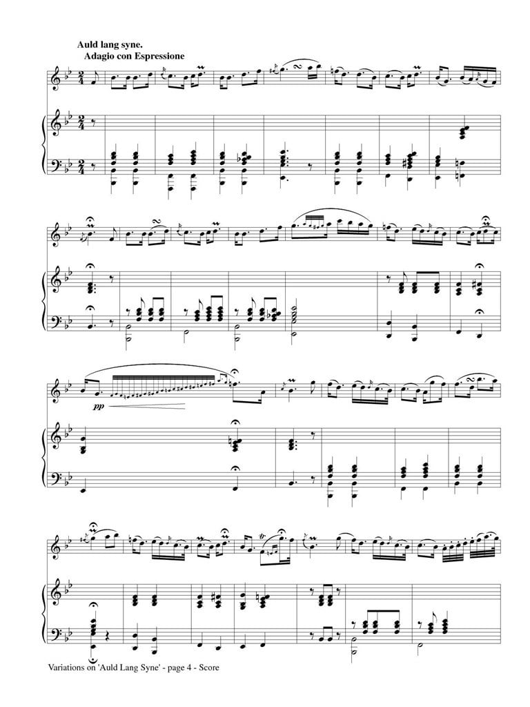 Variations On Auld Lang Syne