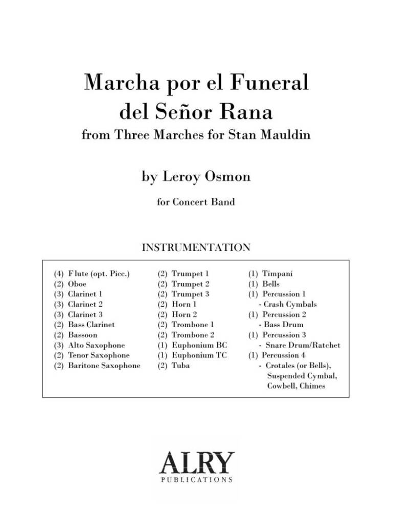 Marcha por el Funeral del Señor Rana