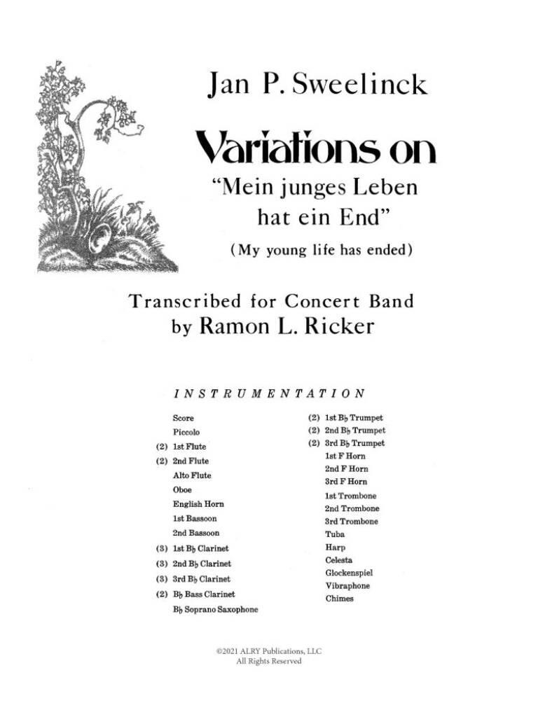 Variations on Mein junges Leben hat ein End