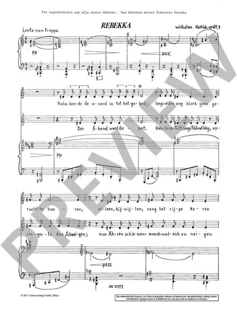 Rebekka op. 69 Nr.3
