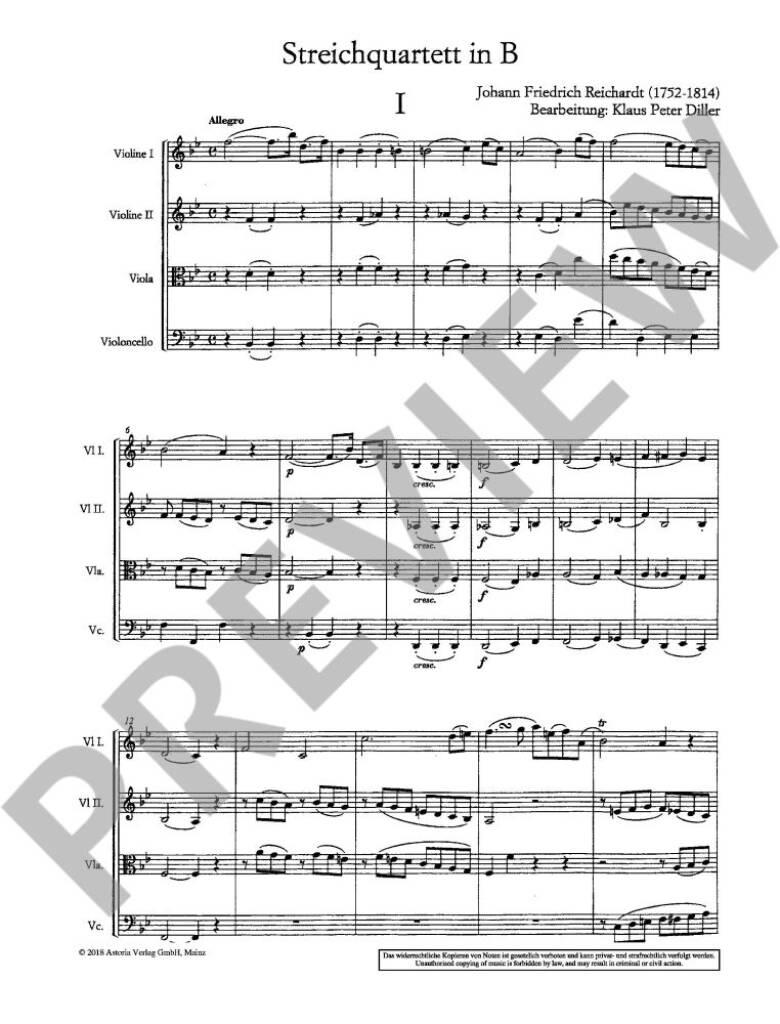 Streichquartett in B