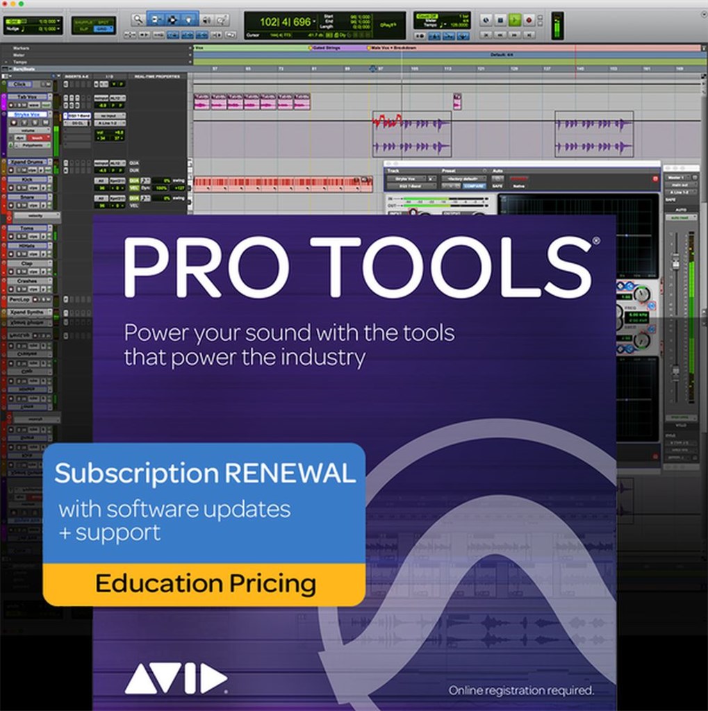 Pro Tools Sub Renewal (Edu User, Boxed)