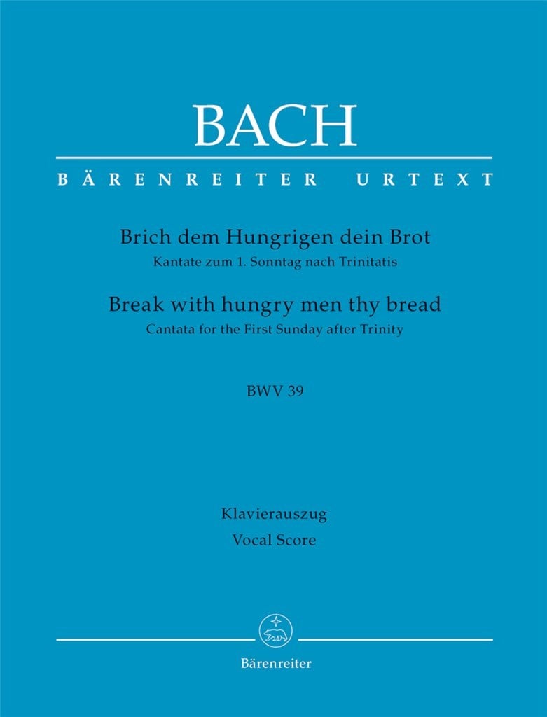 Kantate 039 Brich Dem Hungrig