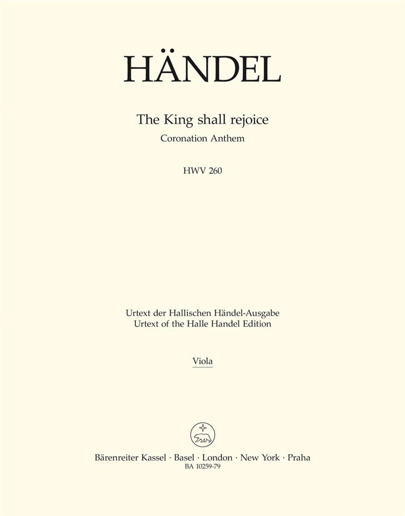 The King shall rejoice HWV 260