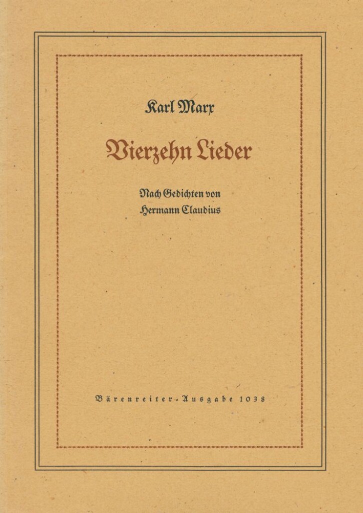 14 Lieder auf Texte von Hermann Claudius