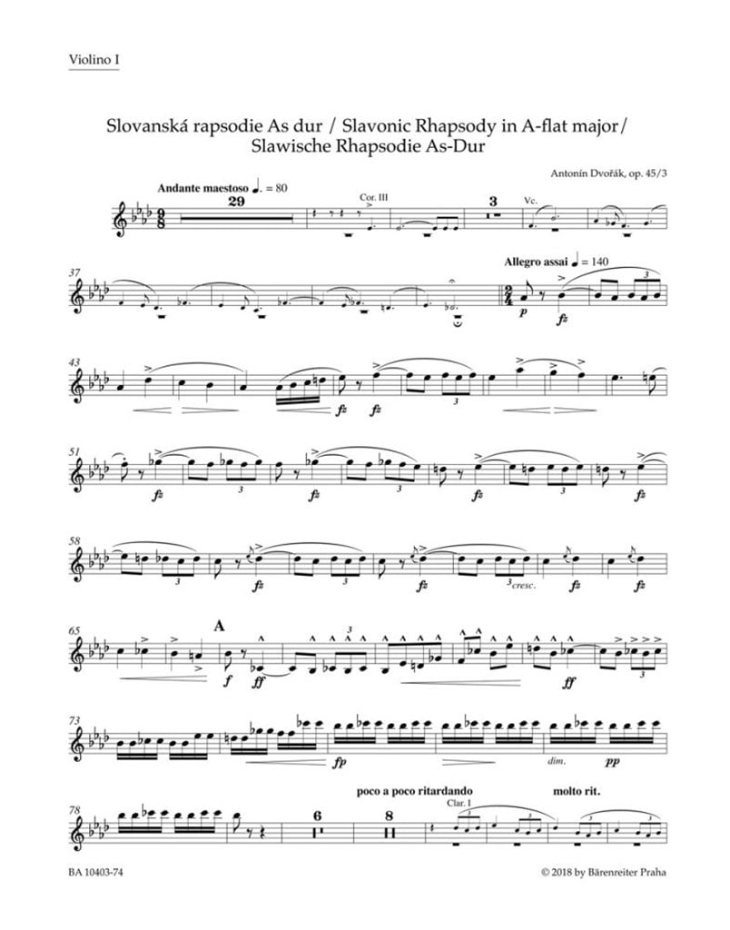 Slavonic Rhapsody A Flat Major