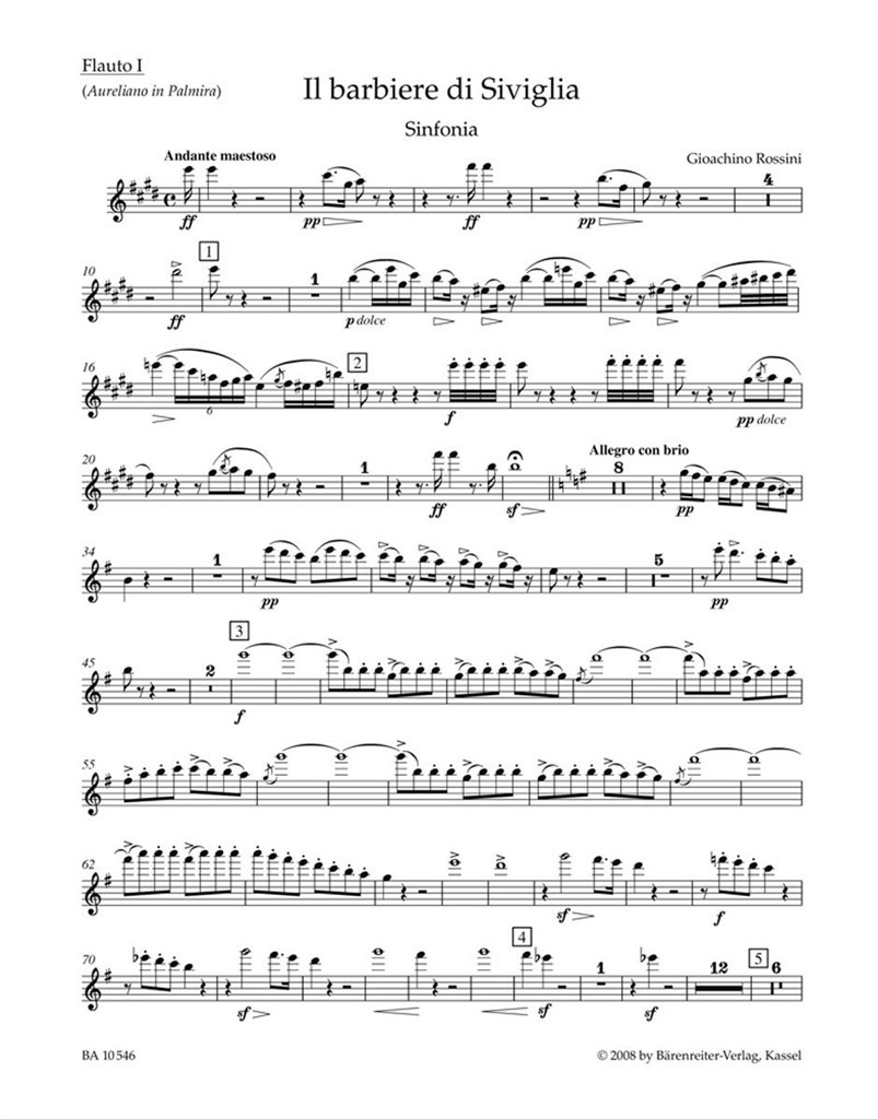 Il barbiere di Siviglia. Sinfonia (Ouverture)