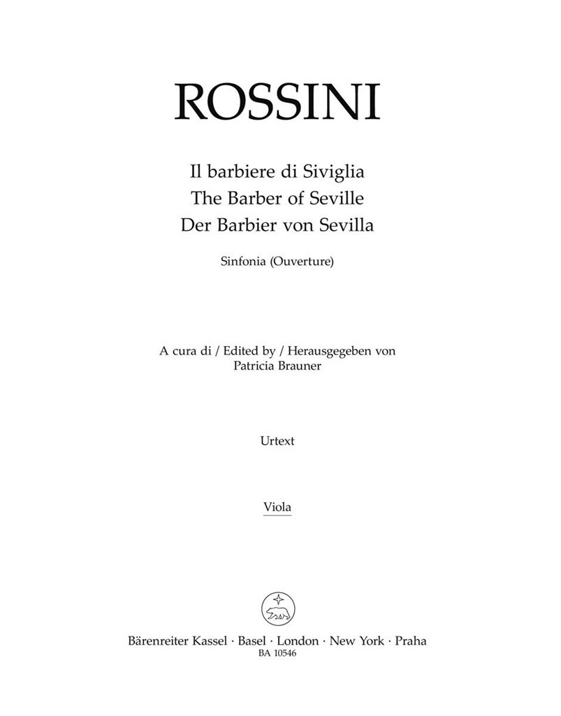 Il barbiere di Siviglia. Sinfonia (Ouverture)