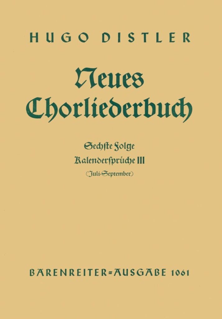Kalenderspruche III (PoD)