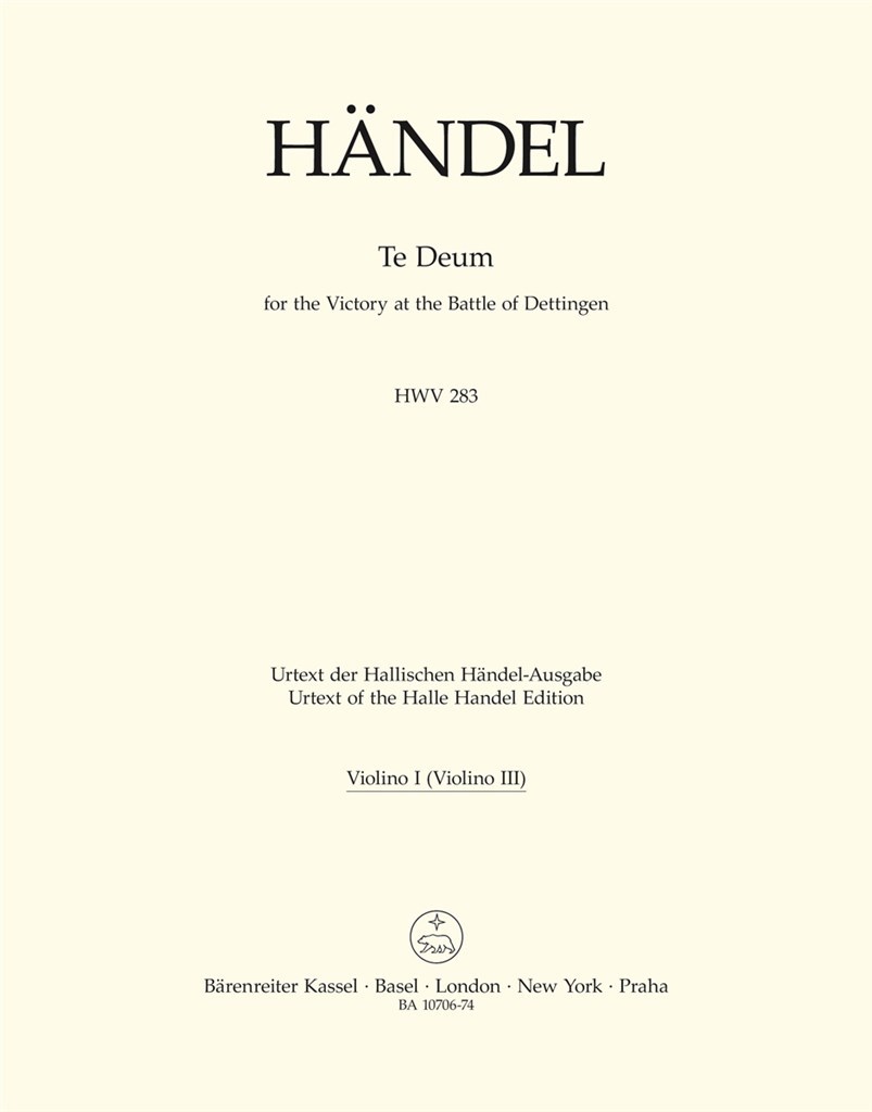 Te Deum for the Victory at the Battle of Dettingen