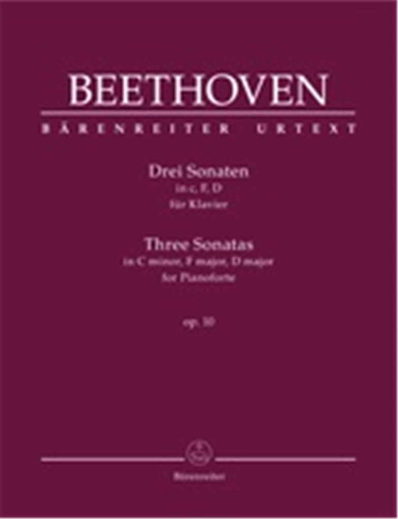 Three Sonatas in C min, F maj, D maj op. 10