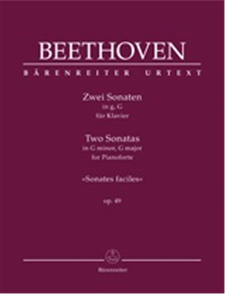 Two Sonatas for Pianoforte G minor, G major op. 49