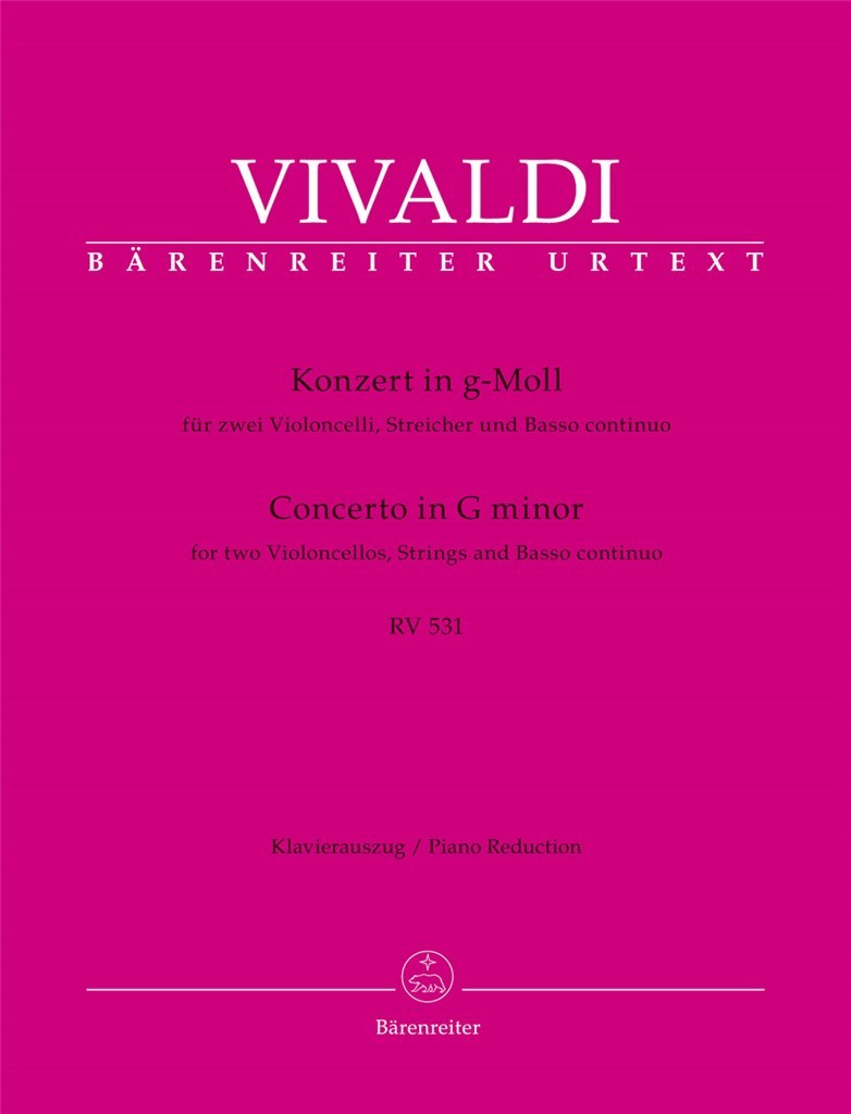 Concerto for two Violoncellos in G minor RV 531