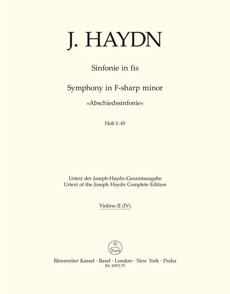Symphony in F# minor No. 45