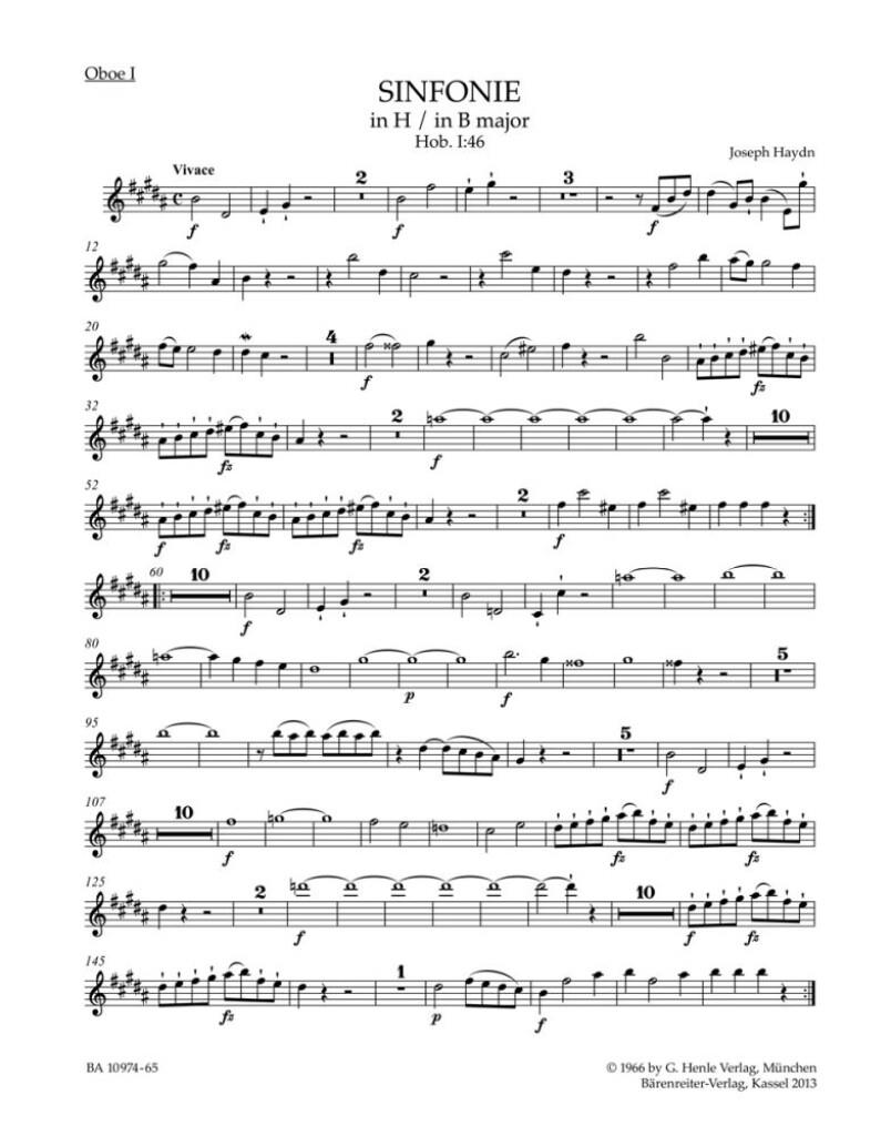 Symphony in B major Hob. I:46