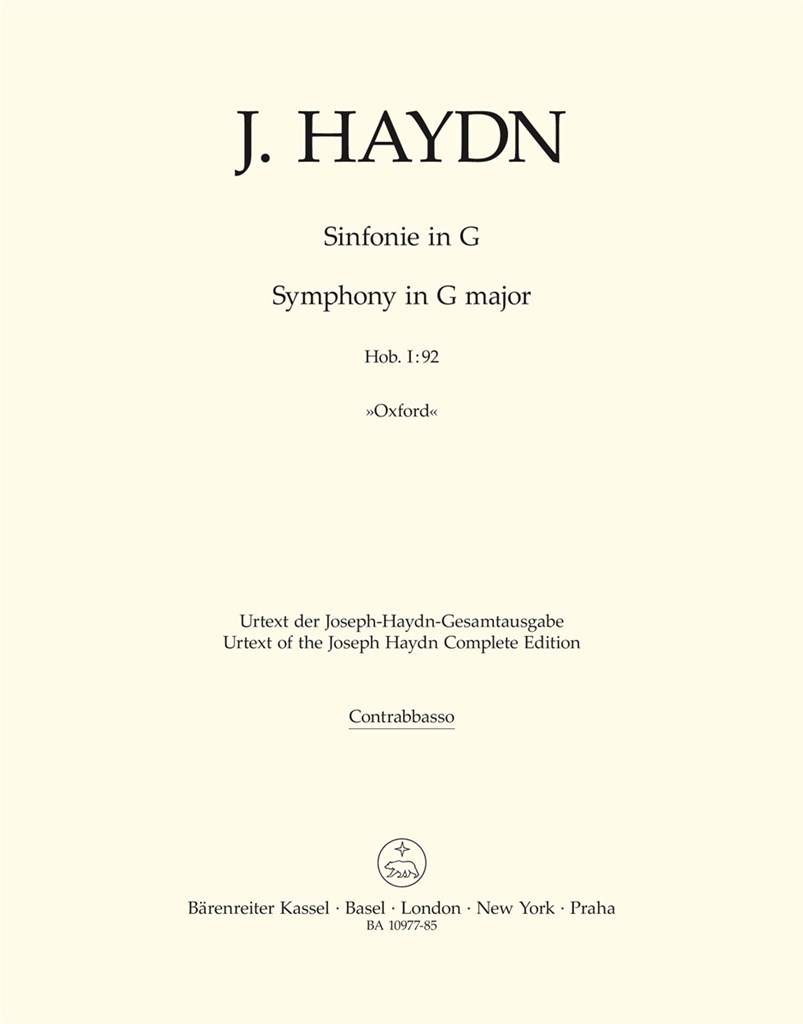 Symphony in G major Hob. I:92 "Oxford"