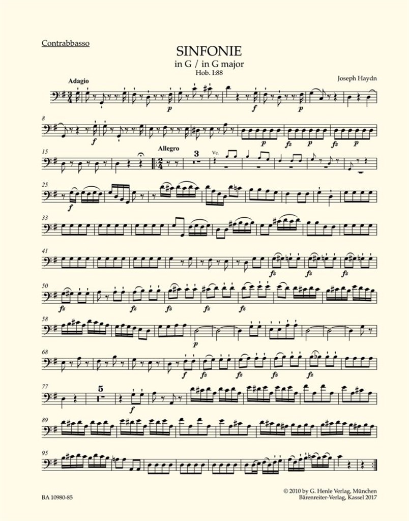 Symphony in G major No. 88