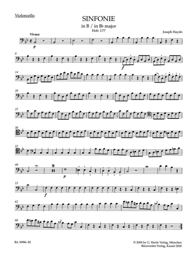 Symphony in Bb major No. 77
