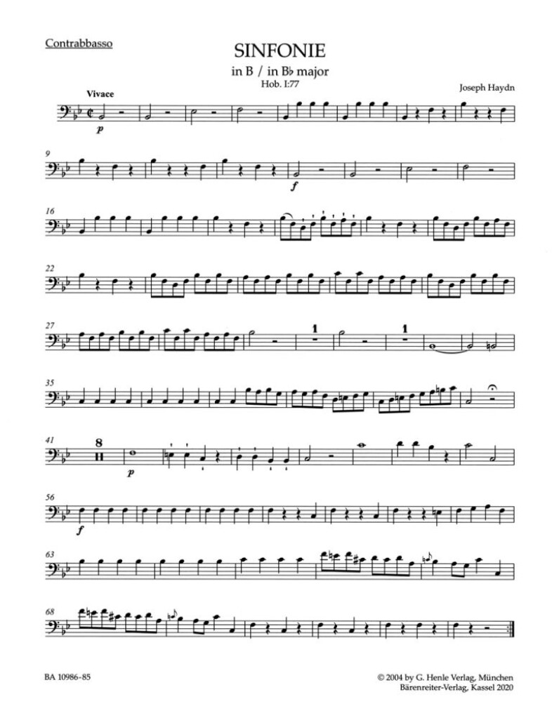 Symphony in Bb major No. 77