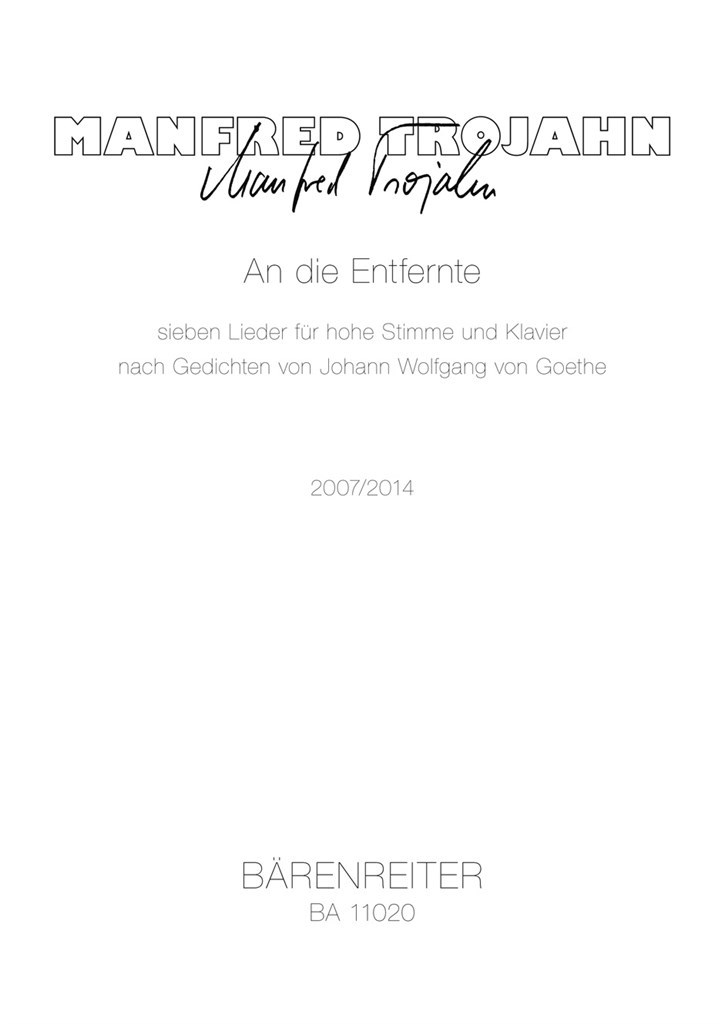 An Die Entfernte
