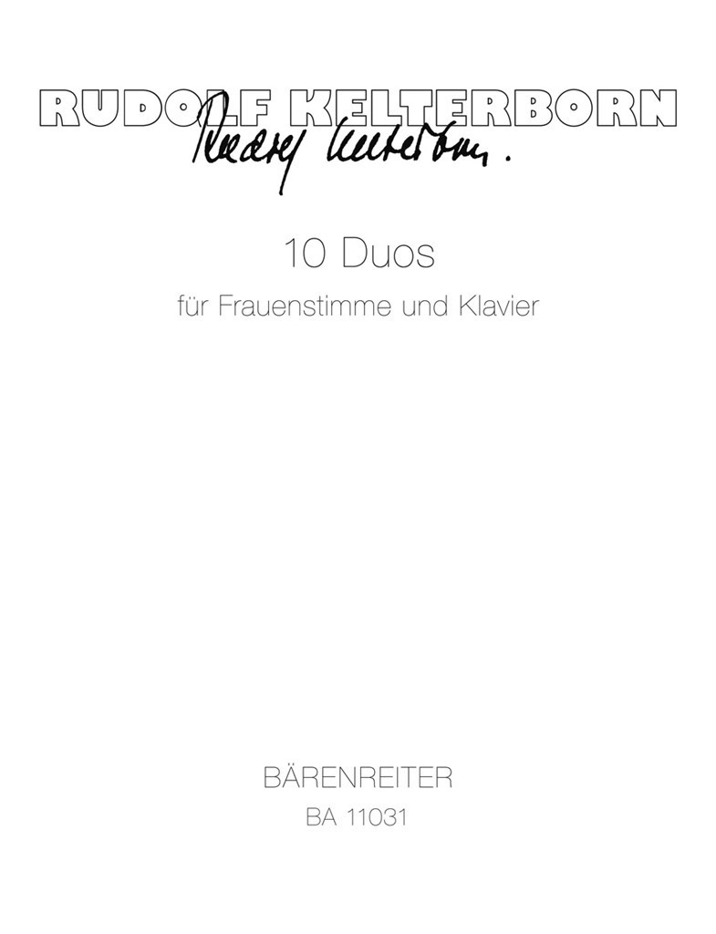 10 Duos for Female Voice and Piano (2012)