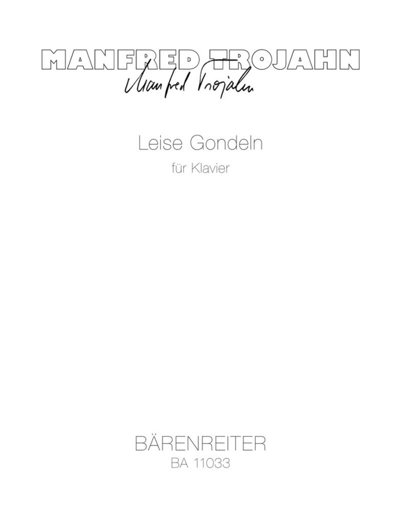 Leise Gondeln For Piano