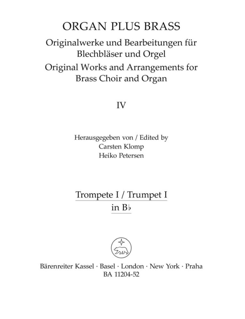 organ plus brass, Band IV: Cathedral Sounds