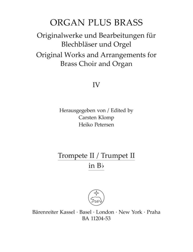 organ plus brass, Band IV: Cathedral Sounds
