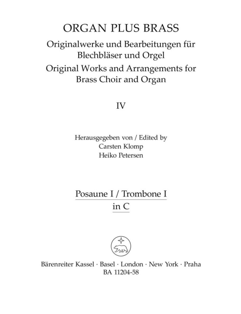 organ plus brass, Band IV: Cathedral Sounds