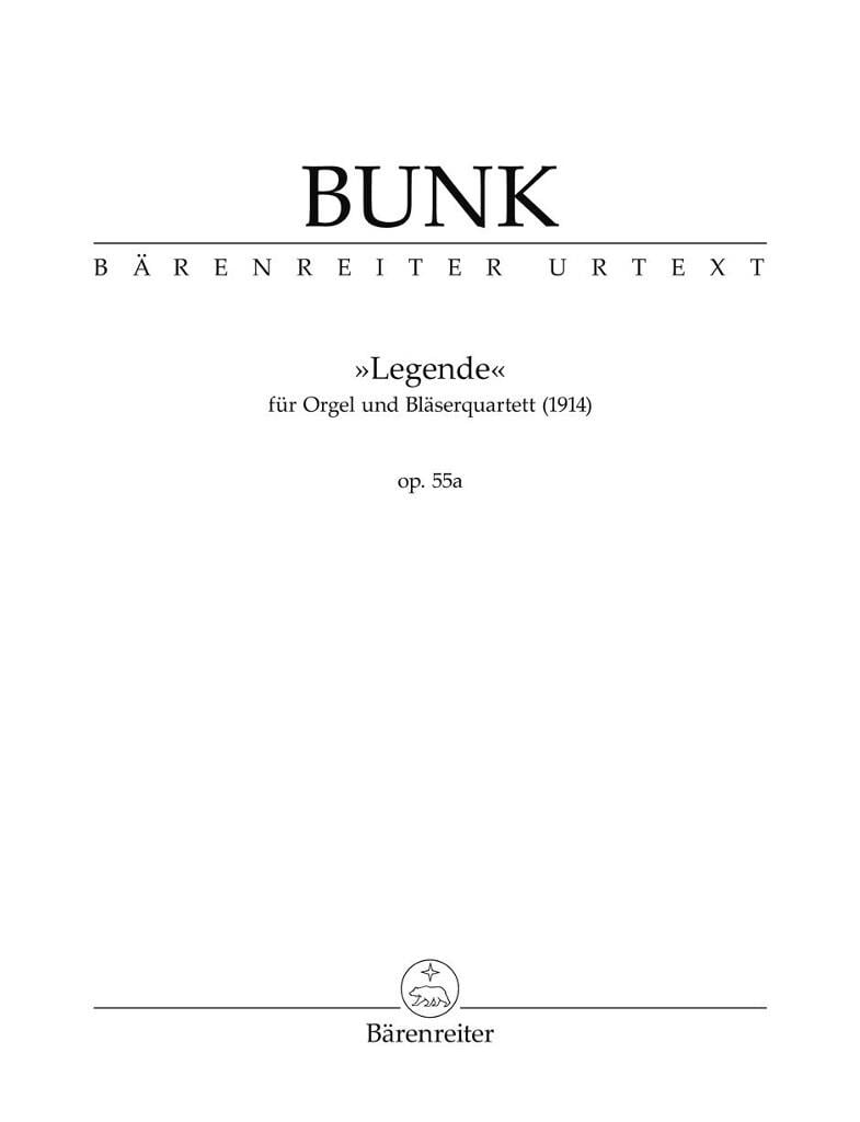 Legende for Organ and Brass Quartet Op. 55a