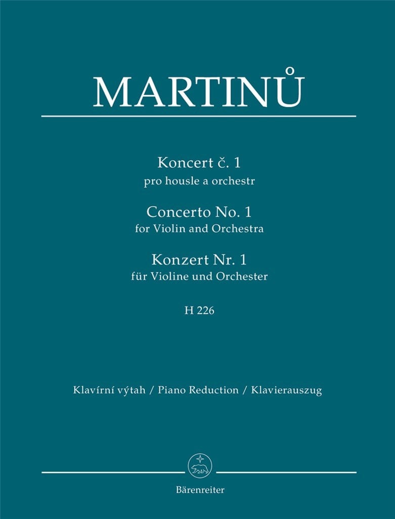 Concerto for Violin and Orchestra no. 1 H 226