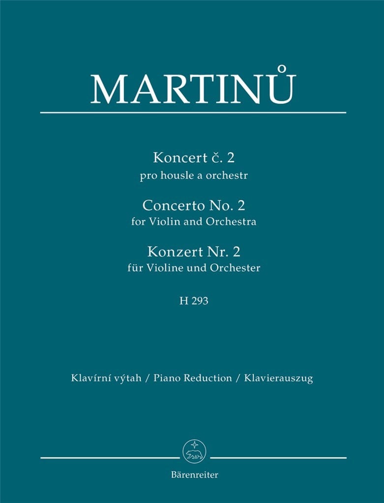 Concerto for Violin and Orchestra no. 2 H 293