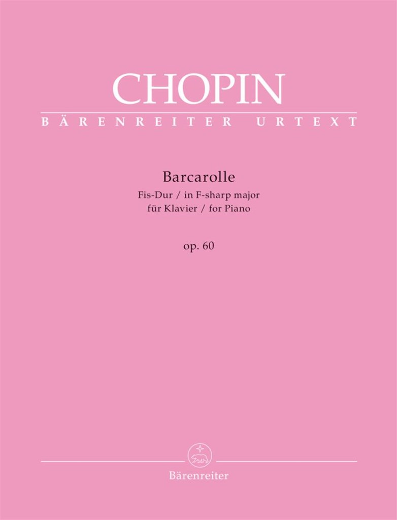 Barcarolle Für Klavier Fis-dur Op. 60